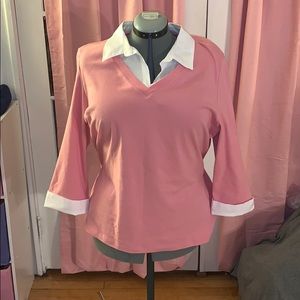 Karen Scott Pink Dress Shirt